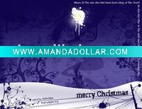 Wholesale High quality beautiful design christmas card