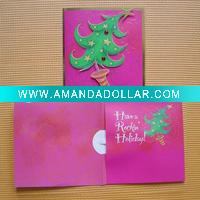Wholesale Promotional music christmas record greeting card for gift
