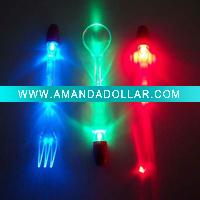Plastic Flashing Tableware for home use and promotion