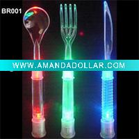 Wholesale LED plastic cutlery,LED barware, tableware
