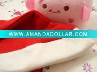 Wholesale red and lucky santa baby hat for new year party