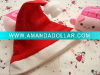 Wholesale warm santa clalus plush hat for a lucky new year