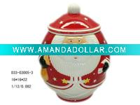 Wholesale Porcelain canister christmas decoration