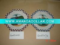 wooden christmas plate