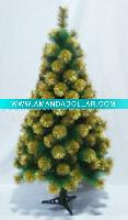 pine needle Christmas Tree with gold