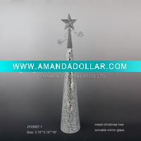 Wholesale Christmas Tree w/Crakle Mirror Glass