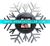 christmas tree snowflake accessory digital photo frame
