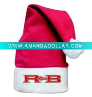 Wholesale christmas Santa Claus hat, logo Christmas hat, advertisement santa hat, Promotional Christmas hat