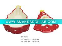 Ceramic christmas candy jar