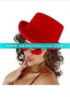 Red top hat-adult hat
