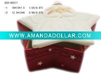 Wholesale Ceramic christmas santa candy jar