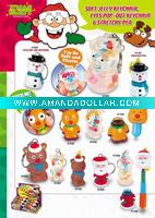 novelty plastic Christmas key chain