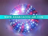 Wholesale Artificial fiber optic Christmas wreaths