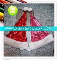 Wholesale fashionable sequin christmas hat for a splendid new year
