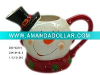 Ceramic christmas snowman milk creamer
