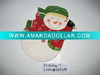 Wholesale snowman platter