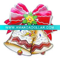 Wholesale 3D paper cheap bell christmas decoration