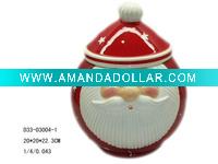 Ceramic santa claus canister
