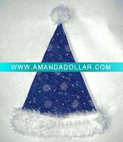 Wholesale Christmas santa hat, Christmas hat, felt/ Velvet/ Plush Christmas hat