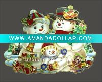 Wholesale snowman sticker paper christmas decoration