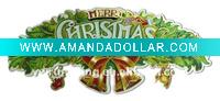 Wholesale 3D glittery sticker paper christmas decoration