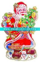 Wholesale HOT!! 2011 new santa claus paper christmas decoration