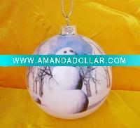 Wholesale handmade christmas ball/christmas foam ball ornament/LED christmas ball ornament