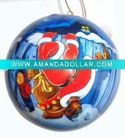 styrofoam christmas paper ball/christmas foam ball ornament/LED christmas ball ornament