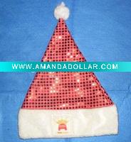 Wholesale christmas Santa Claus hat, logo Christmas hat, advertisement santa hat, Promotional Christmas hat