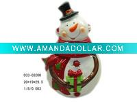Ceramic sugar jar snowman sugar jar