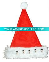 Wholesale LED light Christmas hat, felt christmas hat design, Christmas santa hat, adult Christmas hat