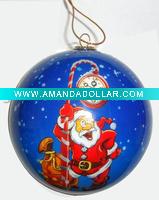styrofoam christmas paper ball/printde christmas foam ball ornament/LED christmas ball/decoupage christmas ball/decal ball