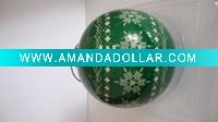 Wholesale styrofoam christmas glitter ball/christmas foam ball ornament/LED christmas ball ornament/decoupage christmas ball/decal ball