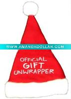 Wholesale christmas Santa Claus hat, logo Christmas hat, advertisement santa hat, Promotional Christmas hat