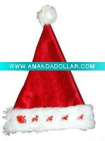 Wholesale LED light Christmas hat, felt christmas hat design, Christmas santa hat, adult Christmas hat