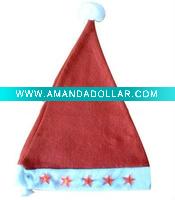 Wholesale LED light Christmas hat, christmas hat design, Santa hat,xmas hat, christmas cap