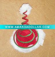 Wholesale christmas hat, Carnival party hat, santa hats, coil spring hat, Carnival Hats, Fans hat