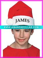 Wholesale velvet santa hat