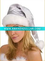 silver christmas hat BSH-1000