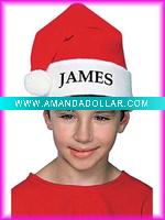 embroidery santa hat