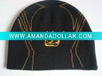 Embroidered Knitted Beanie Hat