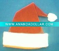 Wholesale orange christmas Santa Claus hat, craft Christmas hats, baby new Christmas hat, flash Children Christmas hat, Kids' xmas toy hat
