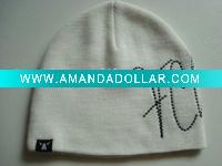 Wholesale Knitted Beanie Hat with EMB Solid and Promotional