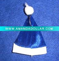 Wholesale blue christmas Santa Claus hat, craft Christmas hats, baby new Christmas hat, flash Children Christmas hat, Kids' xmas toy hat