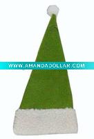 Wholesale green christmas Santa Claus hat, craft Christmas hats, baby new Christmas hat, flash Children Christmas hat, Kids' xmas toy hat