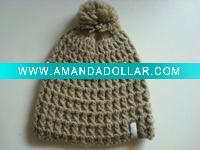 Wholesale Knitted Beanie Hat with pom-pom