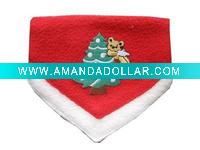 Wholesale pet christmas scarf, dog santa items