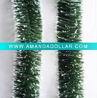 Wholesale plastic Christmas PET tinsel crafts gifts items , hair tinsels, tinsel trading