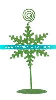 Wholesale Christmas Metal Snowflake Card Holder Decoration