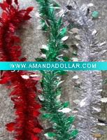 christmas tinsel garland